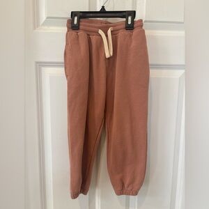 Konges Slojd cotton jogger pant size 4 drawstring waist